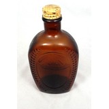 Amber Log Cabin Syrup Benjamin Franklin Flask With Cap Polybull Com