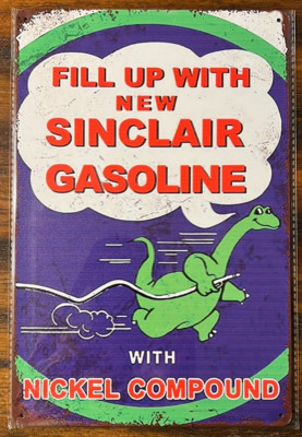 Sinclair Gasoline Vintage Novelty Metal Sign 12'' x 8'' Wall Art