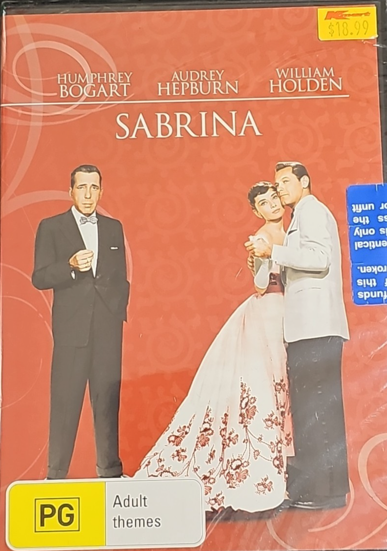 Sabrina 1954 Audrey Hepburn Romance DVD Region 4 VGC Classic Billy Wilder