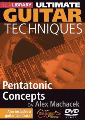 LICK LIBRARY Ultimate Guitar PENTATONIC CONCEPTS Video Lessons DVD Alex Machacek