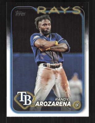 MLB Randy Arozarena 150枚限定直筆サインカード 2024 Topps Series 1 Randy Arozarena Silver Pack Orange Mojo