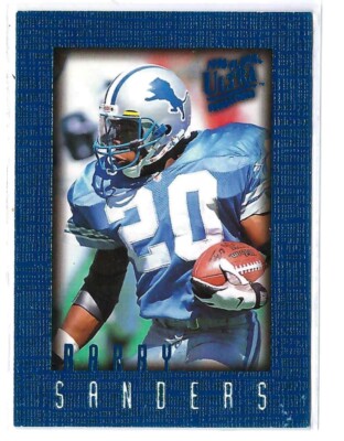 1996 Fleer Ultra Sensations Blue Barry Sanders - Detroit Lions