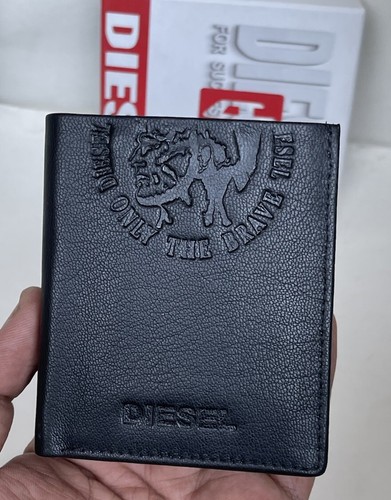 DIESEL Stylish Men's Genuine Leather Bifold Wallet For Men DIESEL Wallets Gift