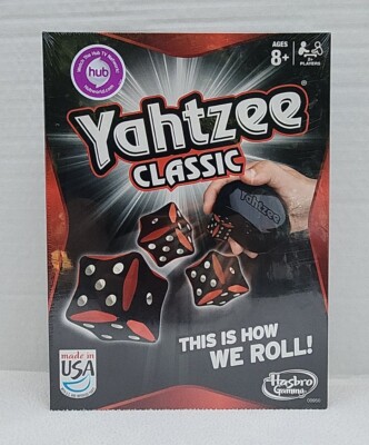 Yahtzee Classic Hasbro Gaming  Black Red Ed Game This is How We Roll NIB Sealed