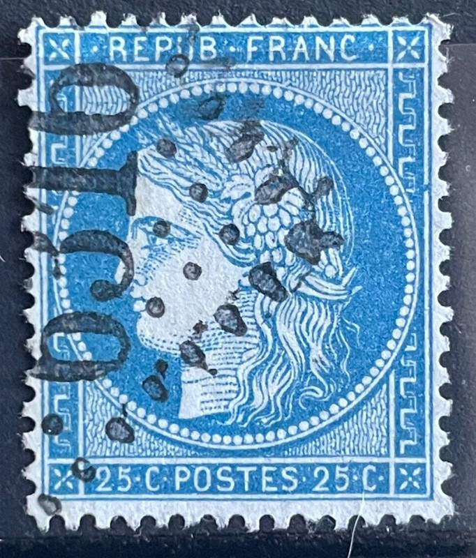 Timbre Ceres 60 OblitéRation Gc 6316 Lyon Les Terreaux
