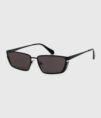 Pre-owned Off-white Oeri119s24met0011007 Richfield Black Sunglasses