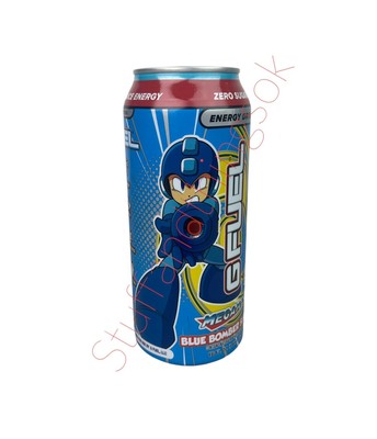Limited Edition Megaman Blue Bomber Slushee G Fuel Energy Drink Can 16oz NEW