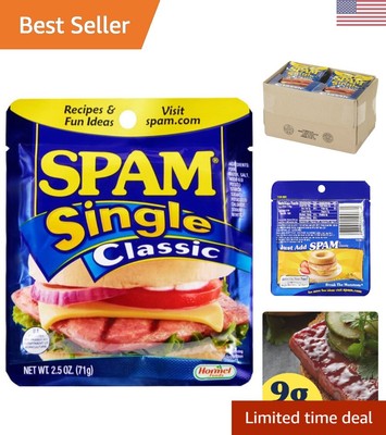 Deliciously Convenient 24-Pack Canned Luncheon Meat Pouches - High in Protein