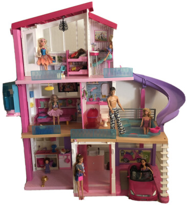 barbie dream house and car