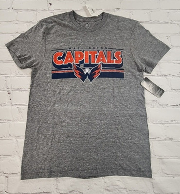 NHL Washington Capitals Logo Tee T-shirt Ultra Soft Crew SS  Women S - NEW