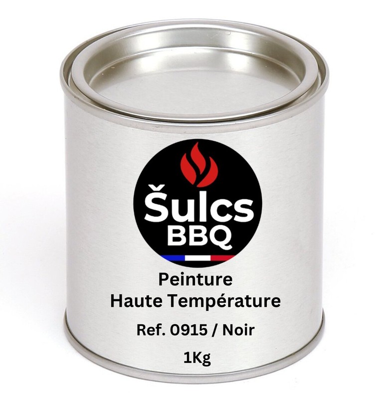 Pot De Peinture Haute TempÃ©Rature Noir Mat 1kg 900Â°C Barbecue Auto Moto CheminÃ©E