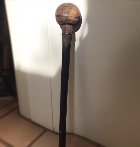 Old Antique Chokwe African Zulu Knobkerrie Throwing Club Staff