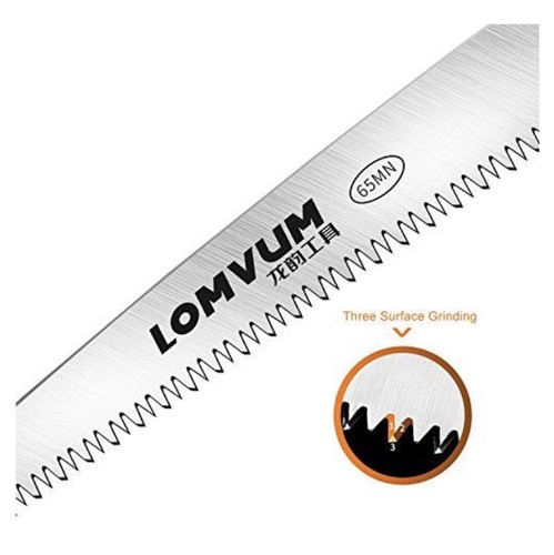 Lomvum Heavy Duty Pruning Handsaw, 10 Inch Heavy Duty Garden Saw File Shealth