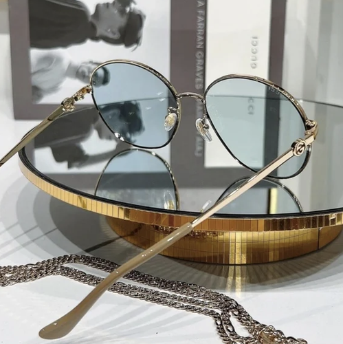 GUCCI GUCCI GG1090SA-004-59 GOLD SUNGLASSES