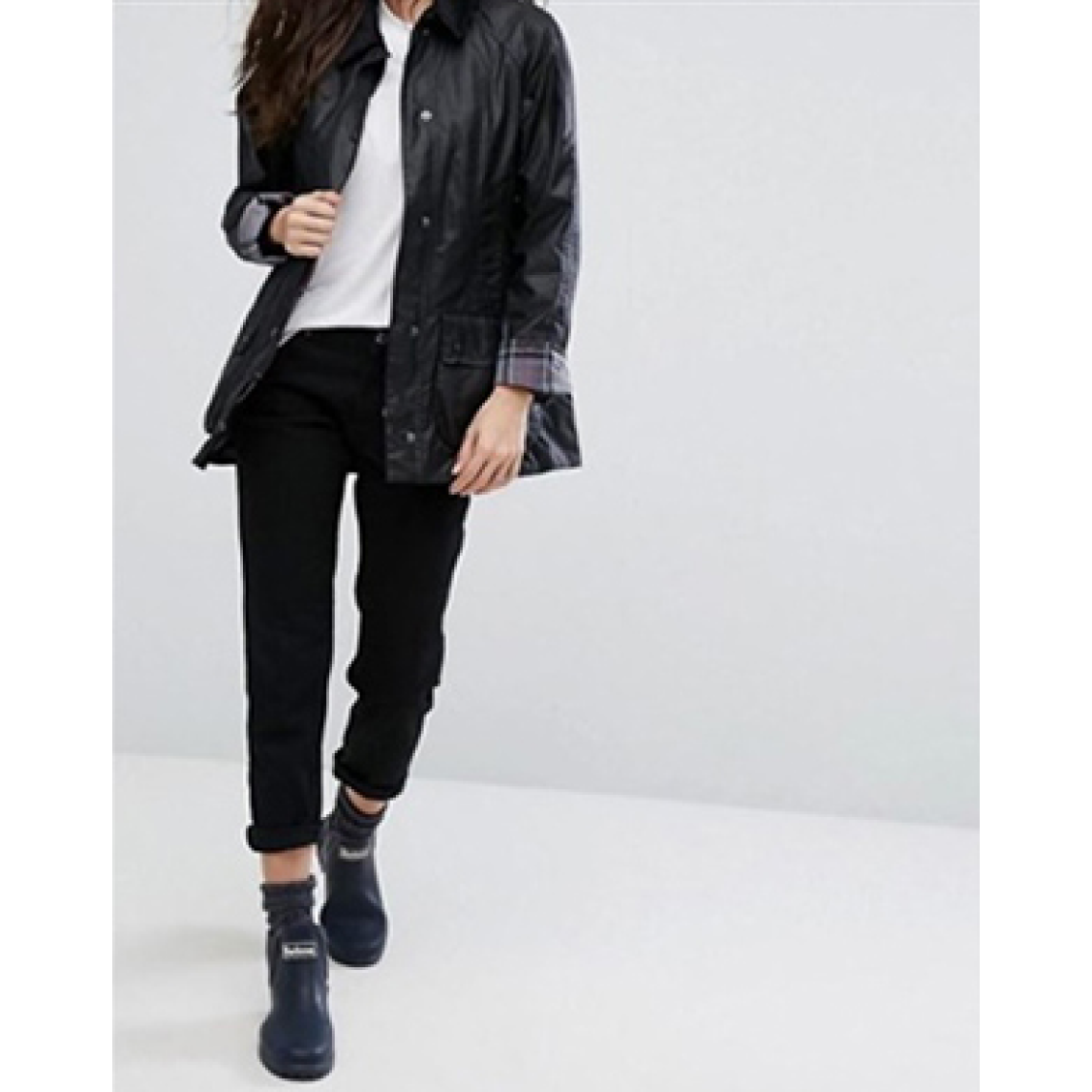 Pre-owned Barbour Beadnell Wax Jacket / 3 Colors In Black