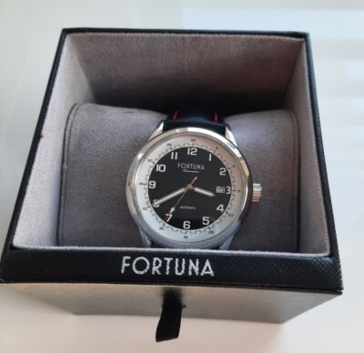 Robin by Fortuna Chronometrie Taurus Automatic 42.5 mm w Black Leather