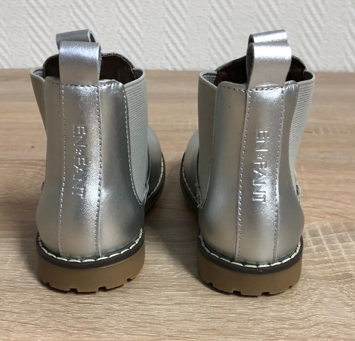 EN FANT Chelsea- Boots ALVAR in silber in Gr. 25