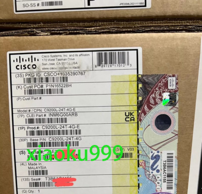 Brand New in box C9200L-24T-4G-E Cisco Data Switch C9200L-24T-4G-E