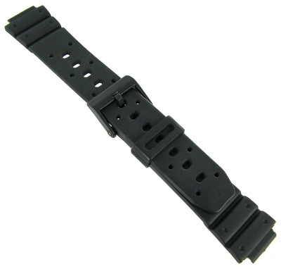 14mm Speidel Express Rubber Black Sport Fits Casio Ladies