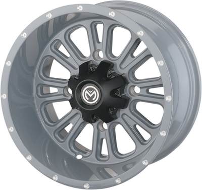Moose Offroad 399X Rear Wheel - 12x8 Inches, Gray Finish, 4/136 Bolt Pattern - M