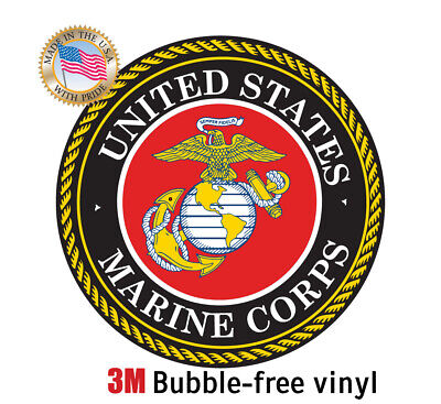 U.S. USMC Marine Corps Seal Car Truck Laptop Decal OFFICIAL SELLER