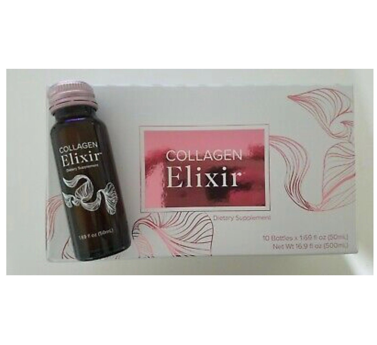 Isagenix Collagen Elixir™ box of 10 bottles 1.69 fl. oz each Reduce Wrinkles NEW 1