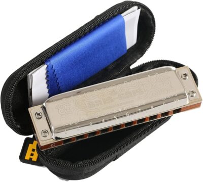 EASTTOP Diatonic Harmonica Blues Harp Wood Comb Diatonic Mouth Organ Harmonica