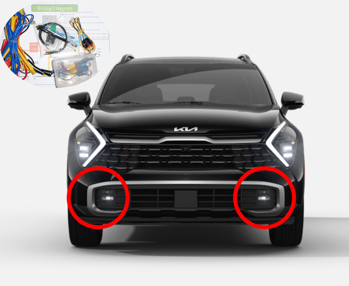 Headlamp and Fog Lamp Kit | KIA SORENTO 2023 Headlamp and Fog Lamp Kit | KIA SORENTO 2023