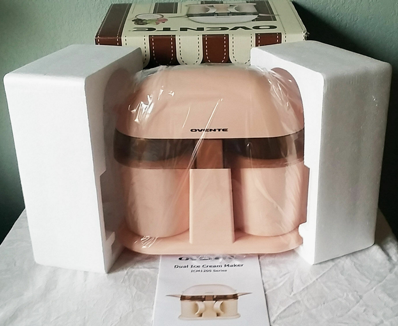 OVENTE Dual Single-Serve Ice Cream Maker Model ICM1205 - New, No Box (EMH13)