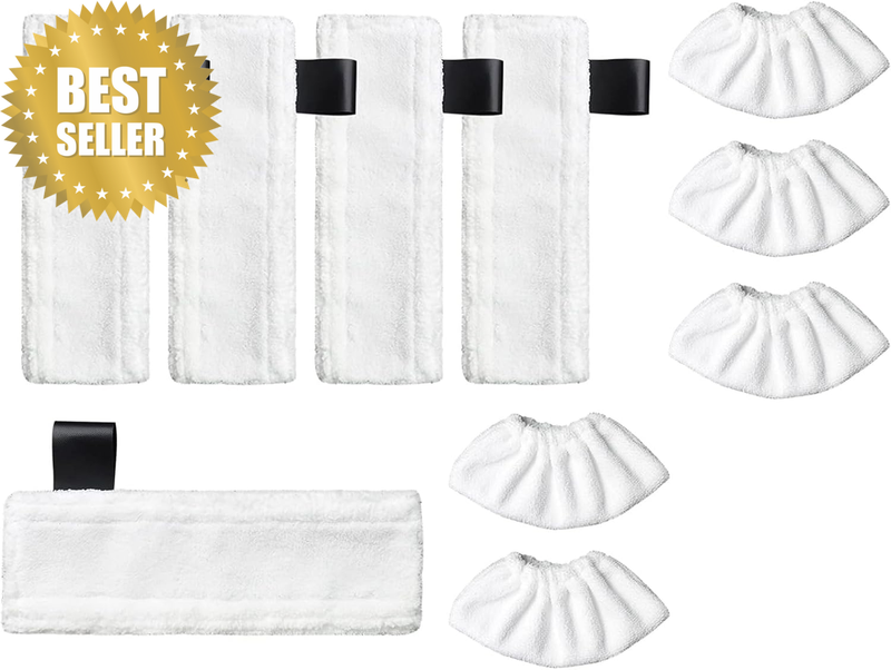 10Pcs Replacement Mop Cloths and Mop Pads Compatible with Karcher Easyfix Steam