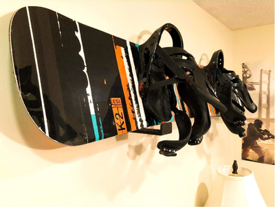 AA Products A Couple of Aluminium Snowboard Display Wall Mount Rack w/ Protectiv