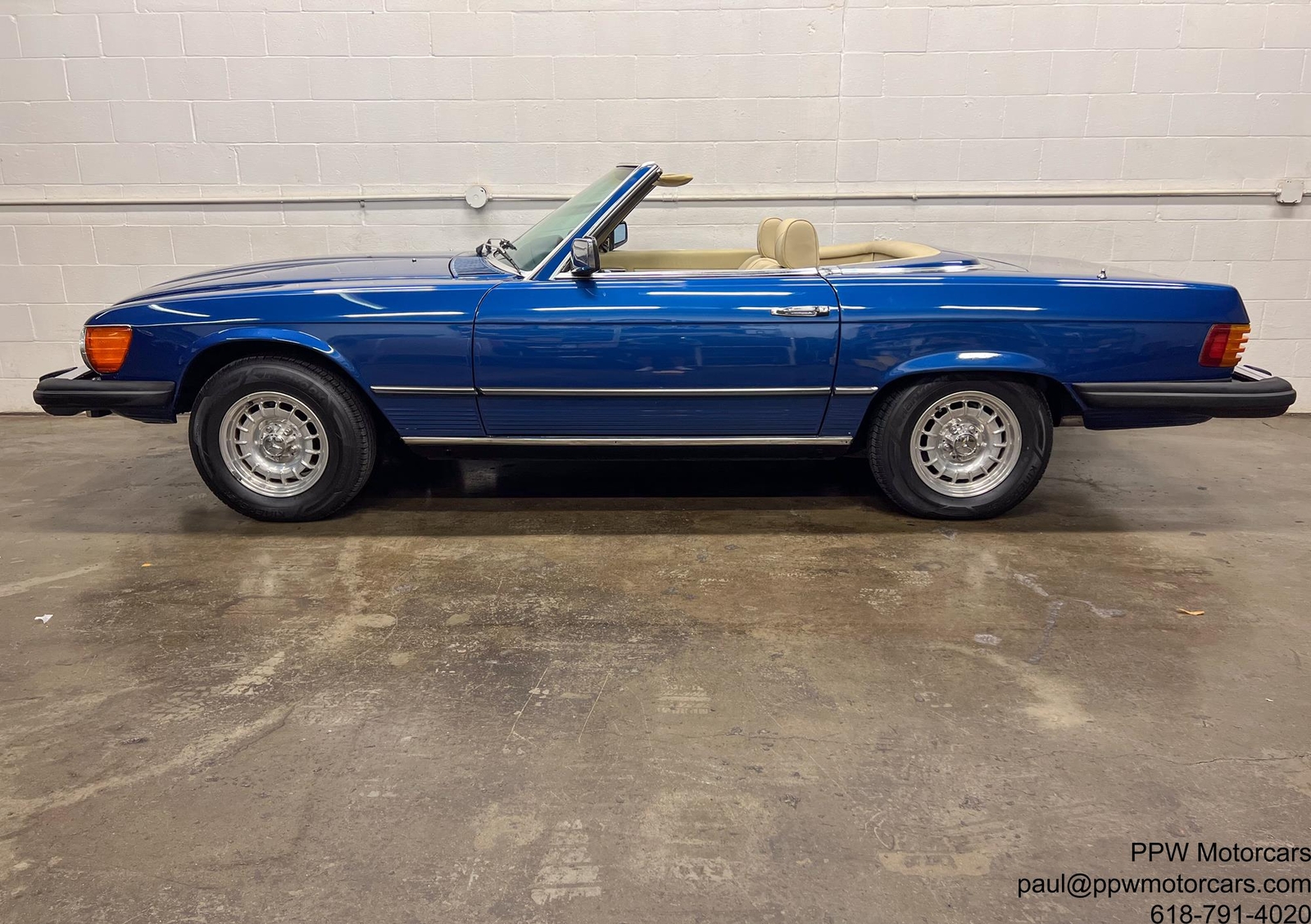 1979 Mercedes-Benz SL-Class  91,874 Miles Magnetite Blue Convertible 4.5L V8 Aut