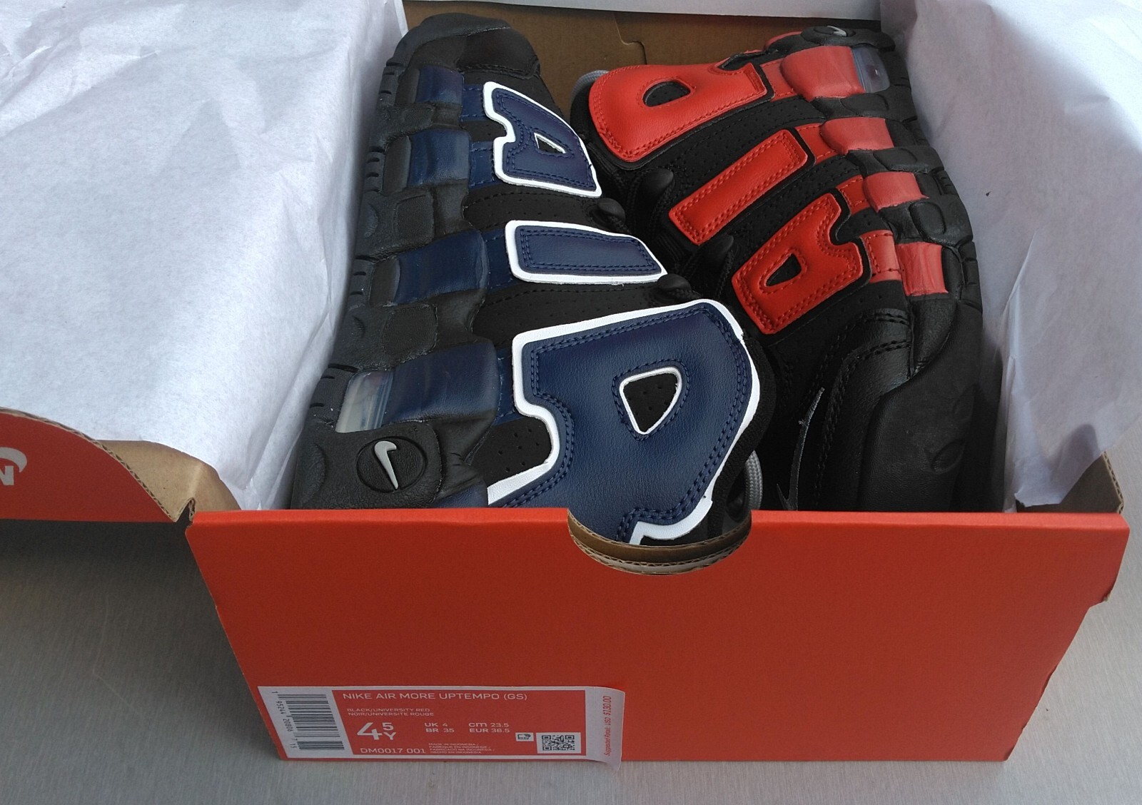 Nike Air More Uptempo (GS) Sz 4.5 Womens 6 Split Youth Shoes Nike Air More Uptempo (GS) Sz 4.5 Womens 6 Split Youth Shoes