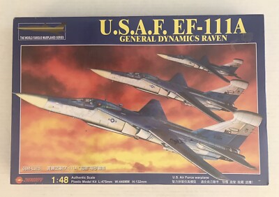 Zhengdefu 1/48 EF-111A USAF Raven Jet Plastic Model Kit 08M-L328 NISB