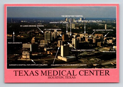 postcard TEXAS MEDICAL CENTER Houston, Texas 5 7/8 x 4 inch unposted post card