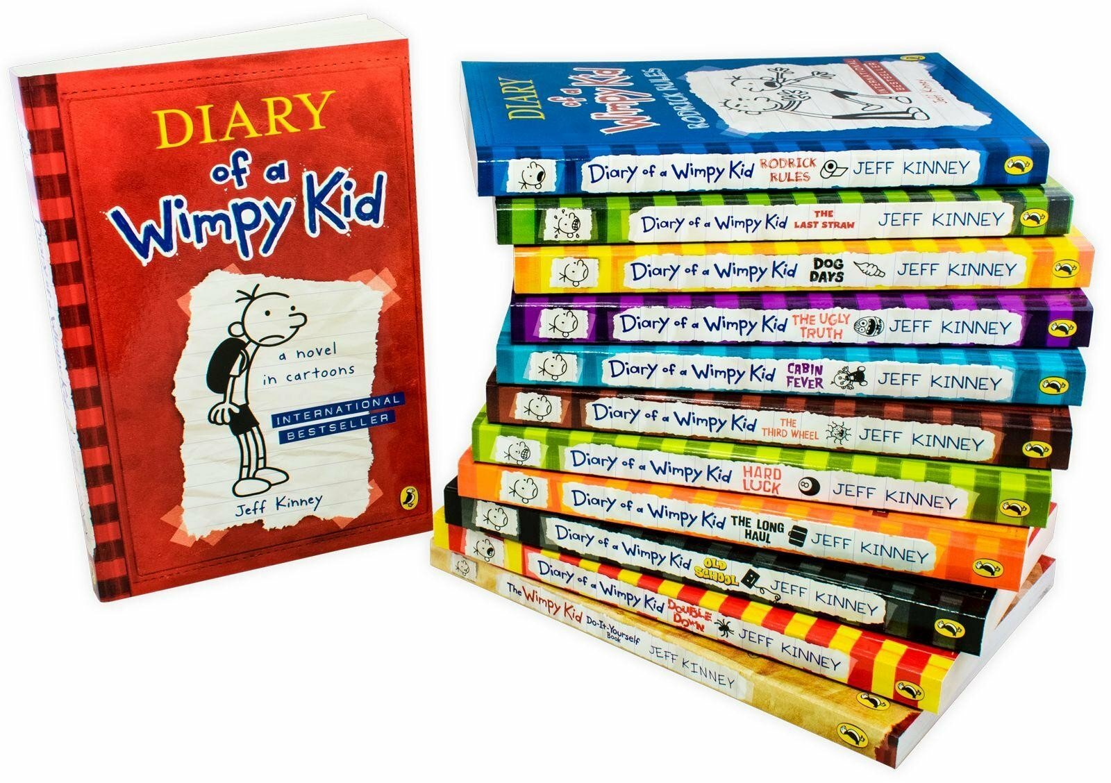 Diary of a Wimpy Kid Collection Jeff Kinney 12 Books Box Set Pack Double down 9780241351802 eBay