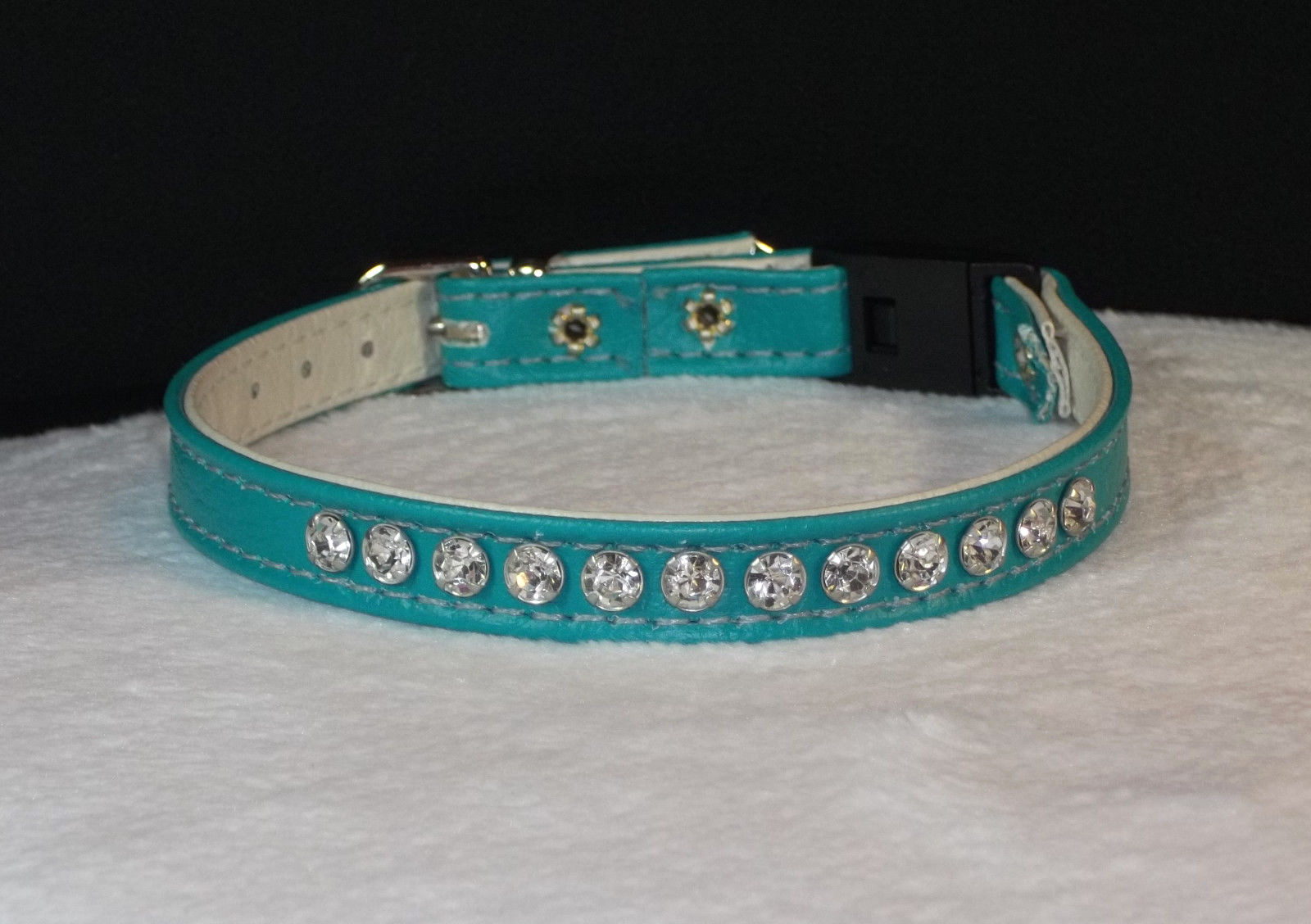 turquoise cat collar