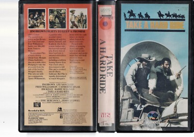 Black Action Spaghetti Western TAKE A HARD RIDE on Playhouse VHS w/Jim Brown