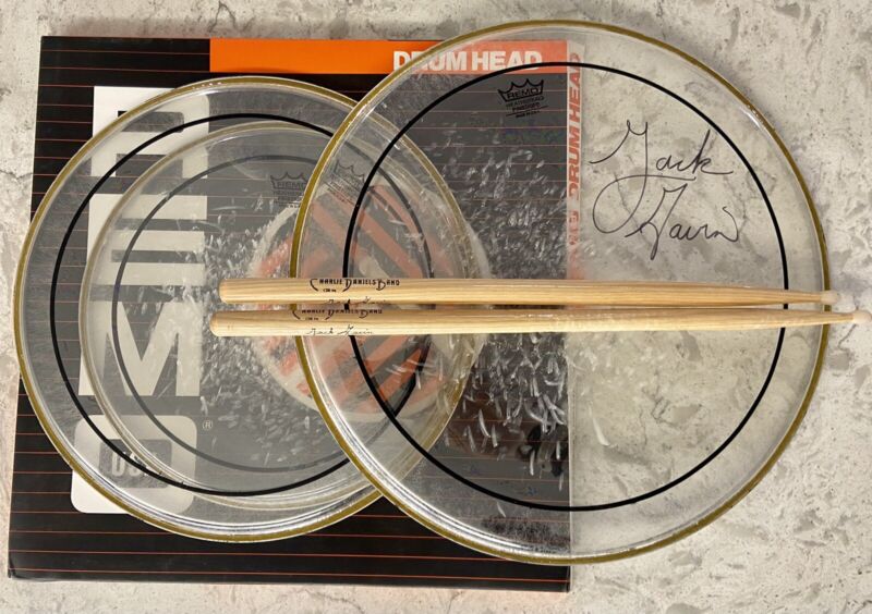 Jack Gavin Charlie Daniels Band Drum Sticks Heads Autographed Signed Stage Used