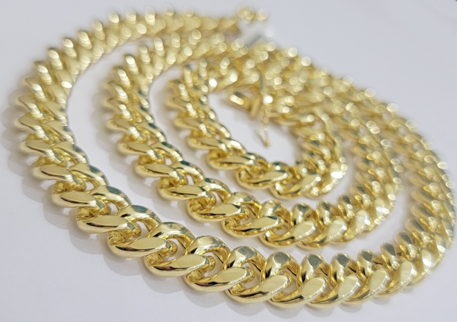 Pre-owned My Elite Jeweler 12mm Cuban Link Chain 10k Yellow Gold Mens Necklace 26" Box Clasp Real 10kt Sale
