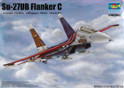 Trumpeter 1/144 Soviet Russian SU-27 Flanker C Jet Fighter kit Modern