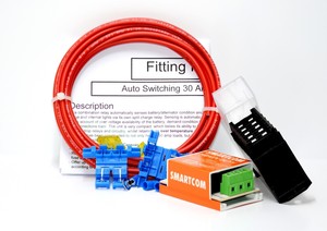 30 AMP, CAMPER VAN VOLTAGE SENSING SPLIT CHARGE RELAY KIT ... 30 amp relay fuse box 