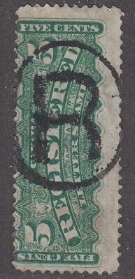 Canada B.O.B. F2 Used Registration Stamp, "R" Strike