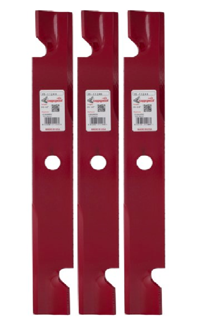 3 Blades fit Exmark 103-6403 S 140-1240 Laser Z X HD Notched