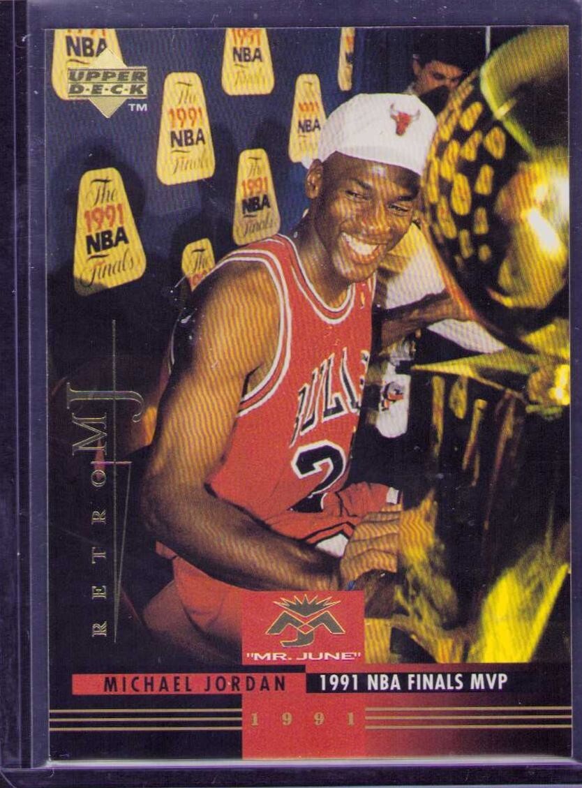 1998 Upper Deck Michael Jordan #49 Retro MJ Mr June 1991 NBA