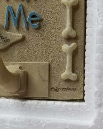 Spoontiques Leash Holder, Don't Forget to Walk the Dog Wall Plaque