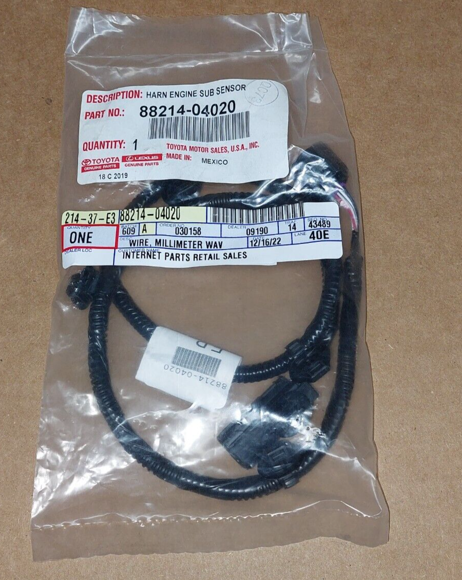 OEM TOYOTA TACOMA 2018-19 Cruise Control Wiring Harness 88214-04020 | eBay OEM TOYOTA TACOMA 2018-19 Cruise Control Wiring Harness 88214-04020 | eBay