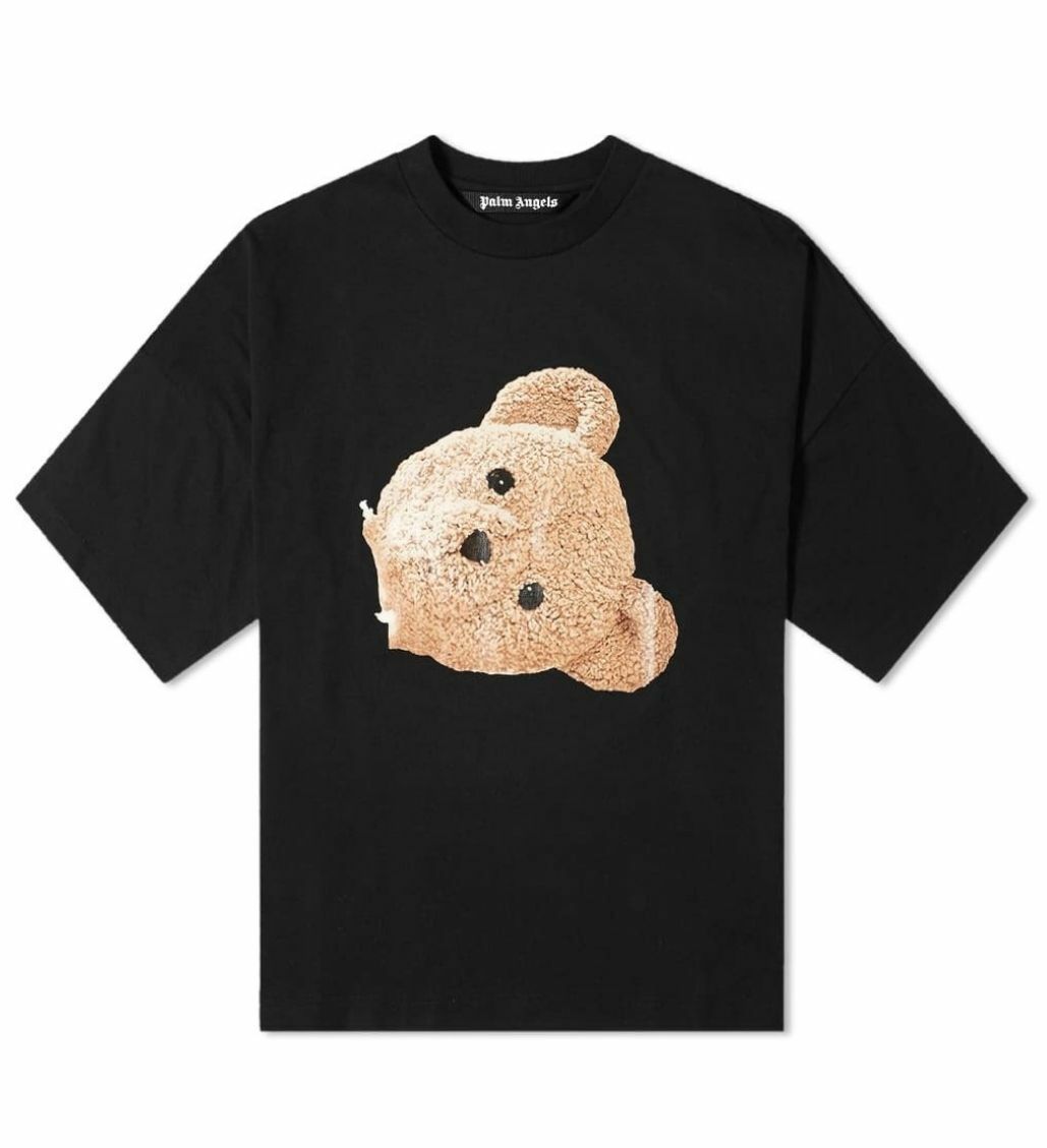 Palm Angels  PALM ANGELS ロゴ Tシャツ Palm Angels logo-print Cotton T-shirt | Black | FARFETCH UZ