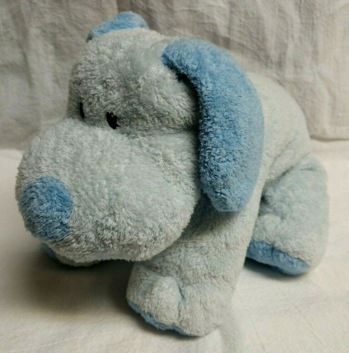 TY Pluffies Baby Whiffer Dog Plush Puppy Blue Stuffed Animal Beanie Toy 2006