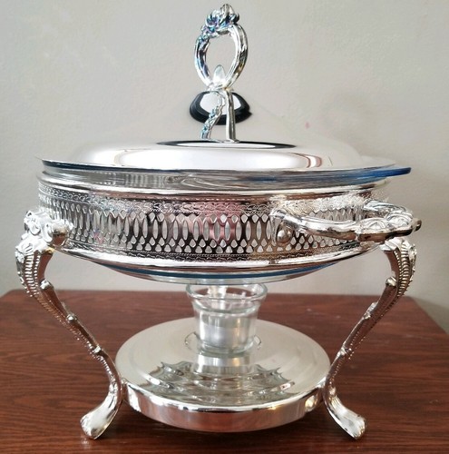 Vintage Godinger~Silver Plated~2Qt Round Food Warmer~NEW with open box~BEAUTIFUL